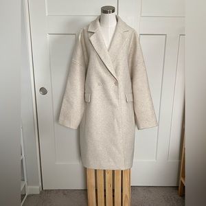 Oak +Fort - NWT - Heather Cream Coat